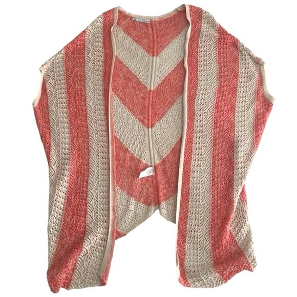Maurices XL Orange Cream Crochet Knit Cardigan - Picture 3 of 11